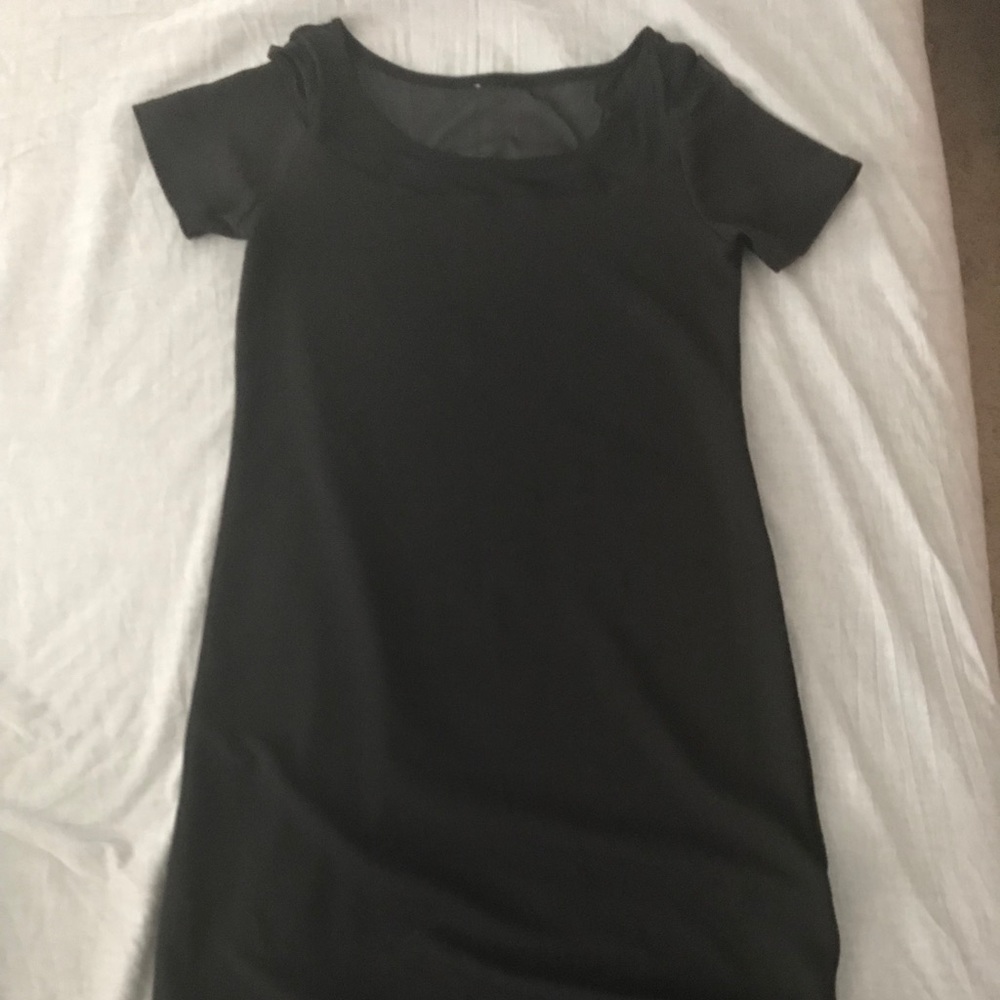 Black maternity dress